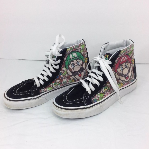 mario vans high tops